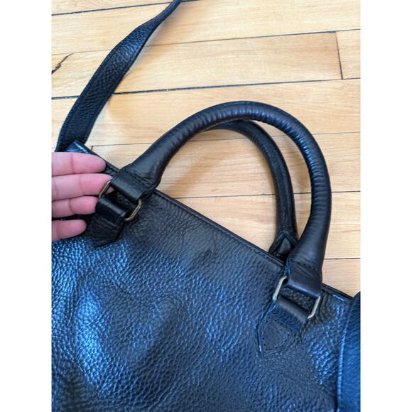 Lifetime leather Co. black saddle bag premium full grain cow hide crossbody bag - Picture 5 of 13